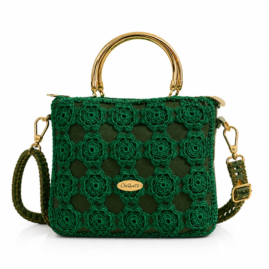 ChiQueTê Floral Crochet Bag — Handcrafted Elegance