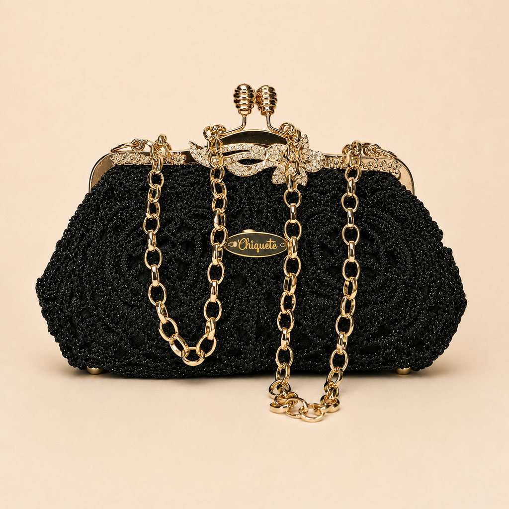 ChiQueTê Glamour — Quilted Metallic Luxury Evening Clutch