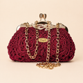 ChiQueTê Glamour — Quilted Metallic Luxury Evening Clutch