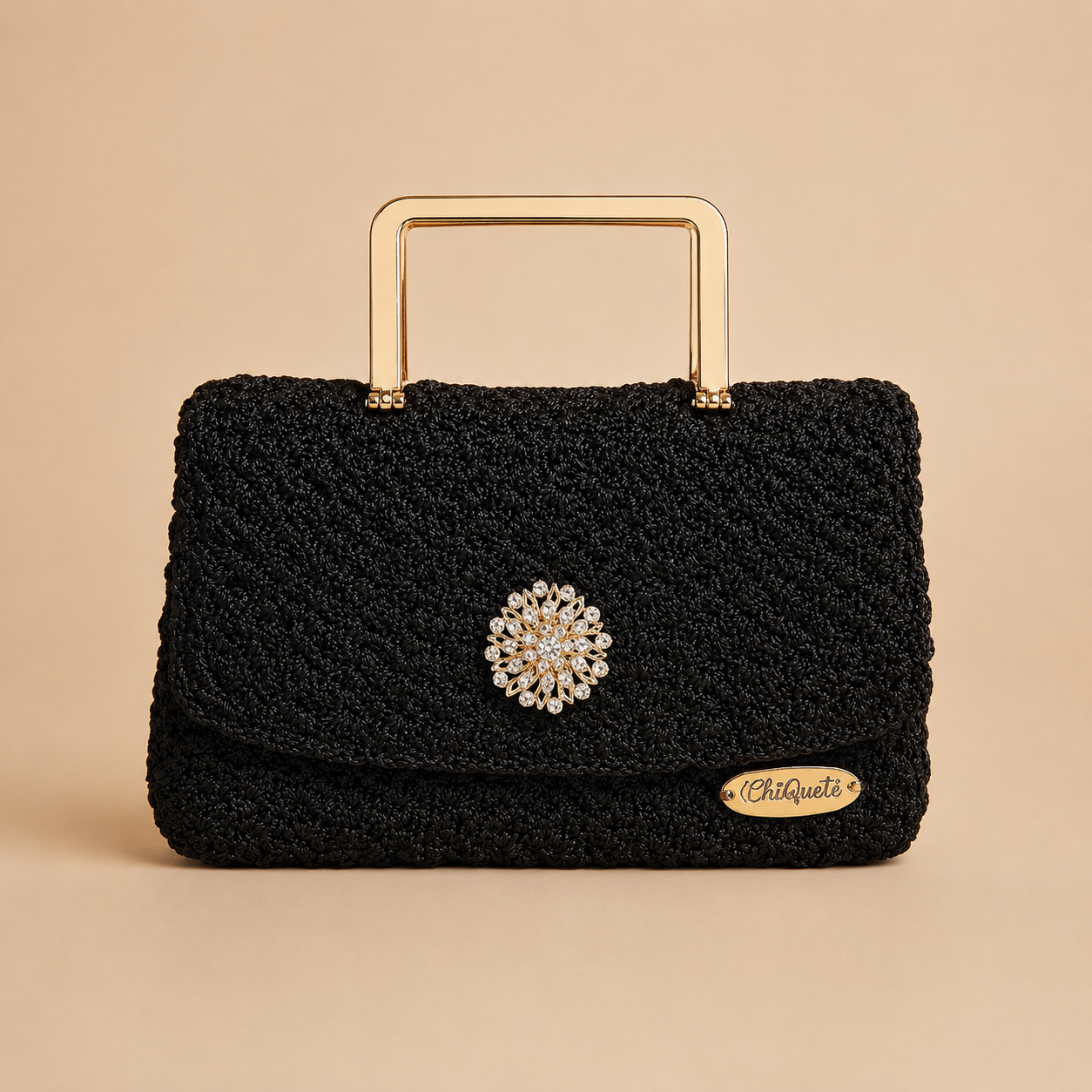 ChiQueTê Black — Luxury Handcrafted Crochet Handbag