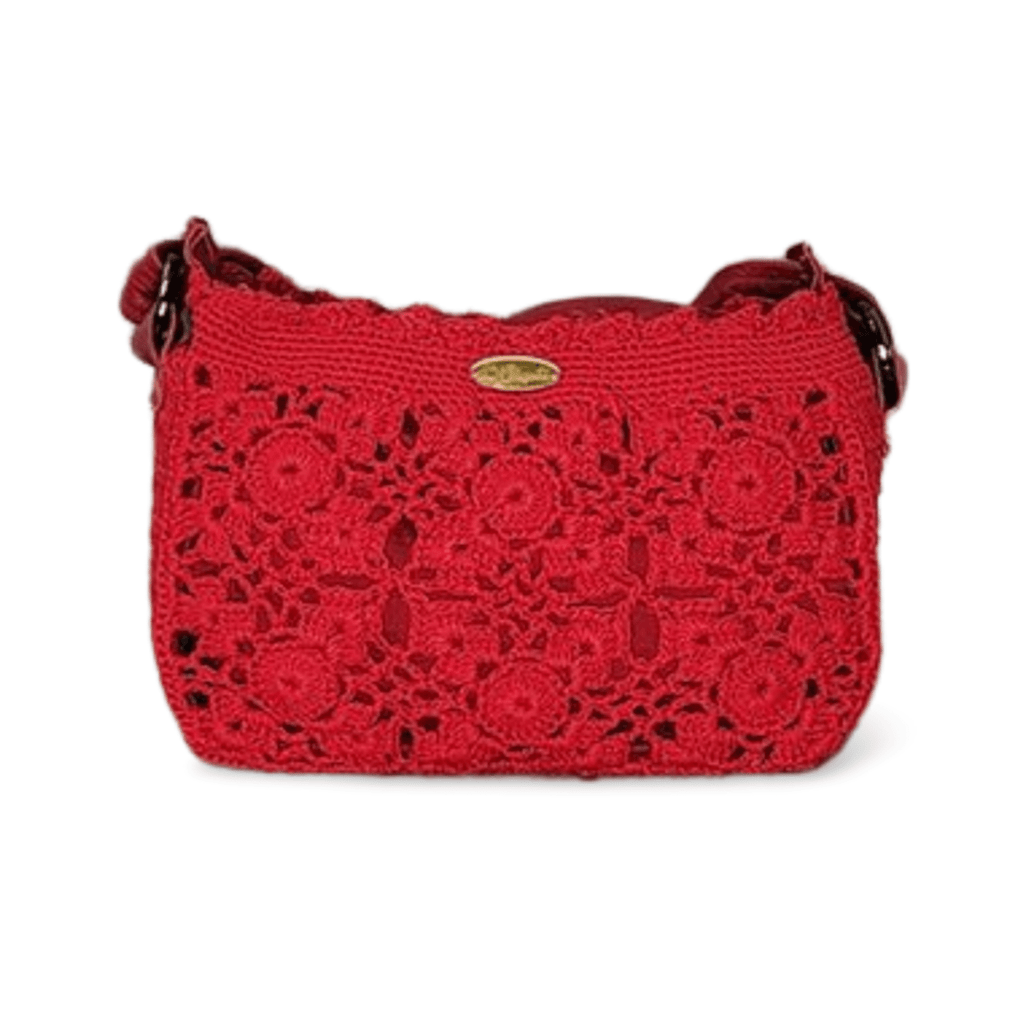 Bolsa Clássica Cinza Em Crochê Chiquetê CHIQUETE