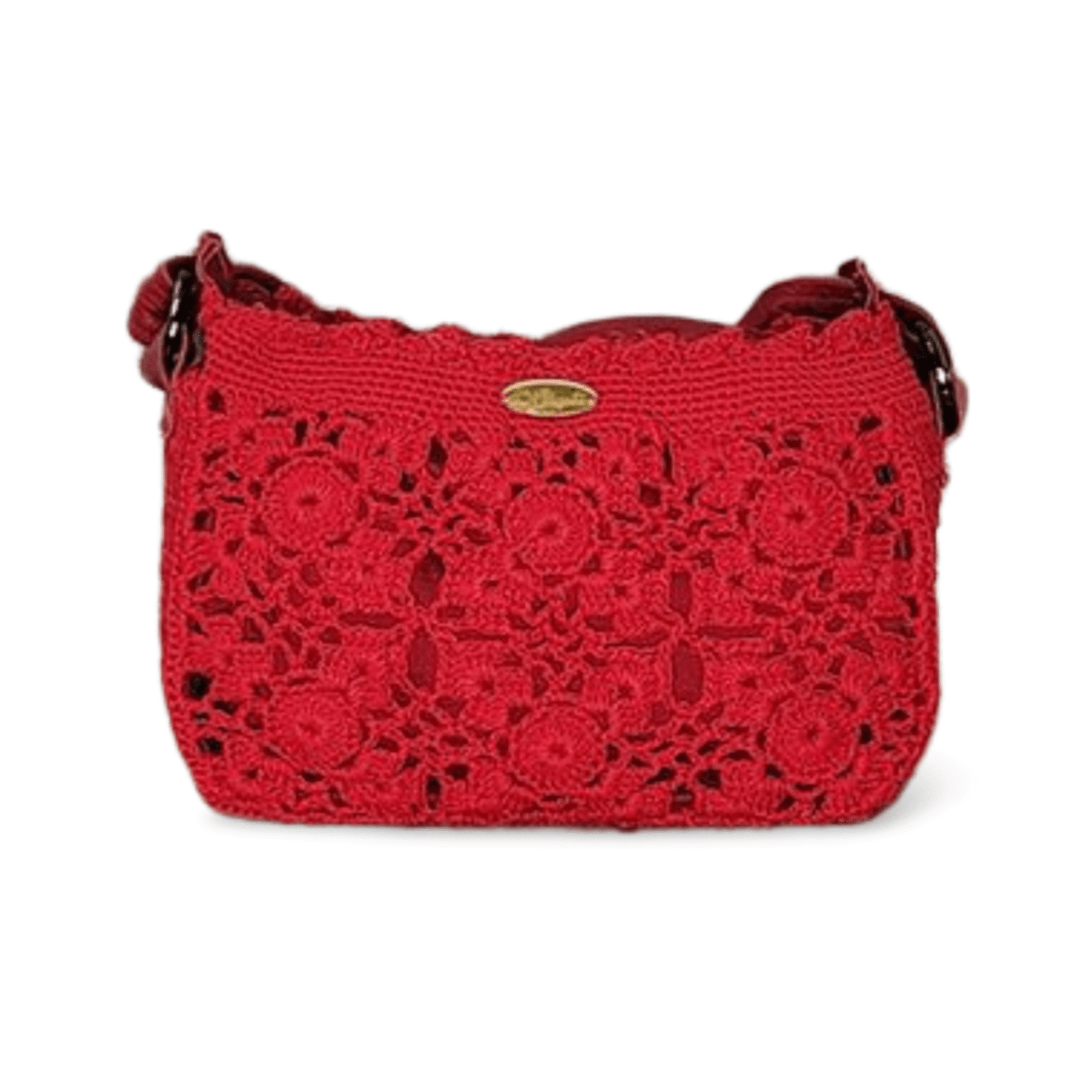 Bolsa Clássica Cinza Em Crochê Chiquetê CHIQUETE