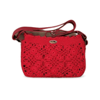 Bolsa Clássica Cinza Em Crochê Chiquetê CHIQUETE