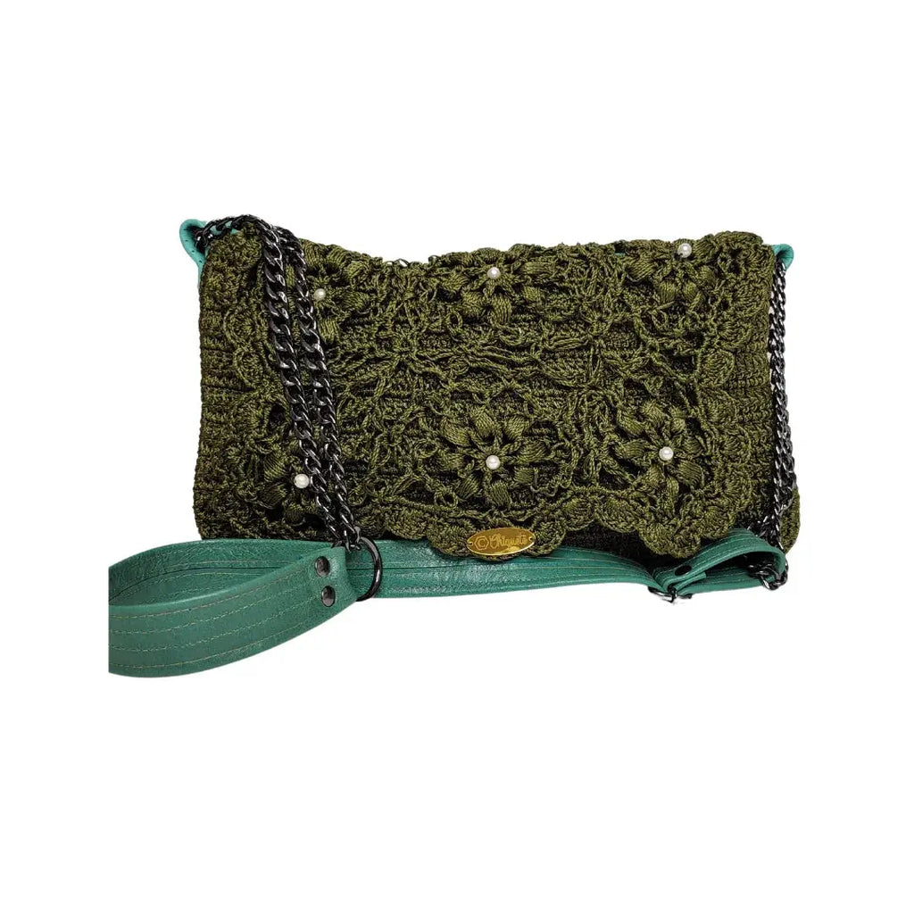 Bolsa Com Flores e Perolas Chiquete - CHIQUETE