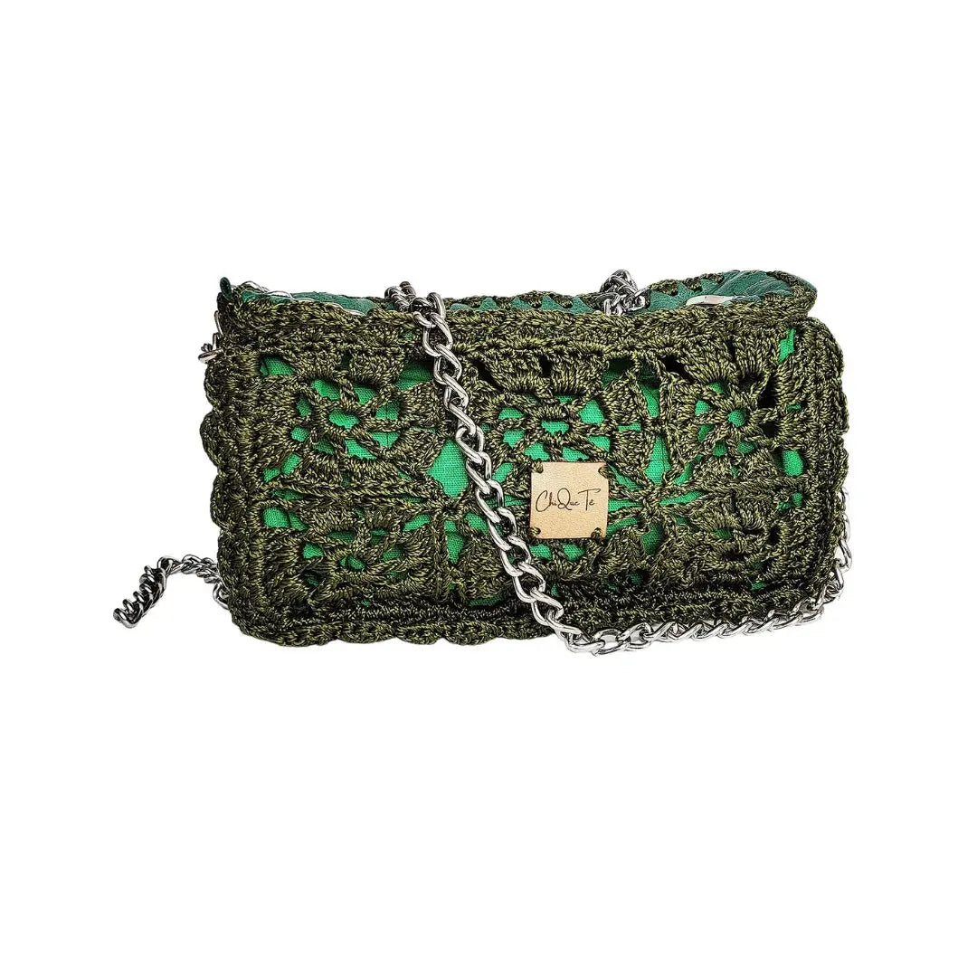 Bolsa de Crochê Arco Iris Aventureiro Chiquetê - CHIQUETE