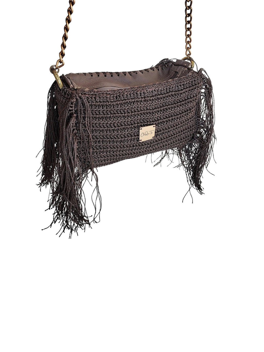 Bolsa de Franja de Alça de Corrente Chiquetê Chiquetê