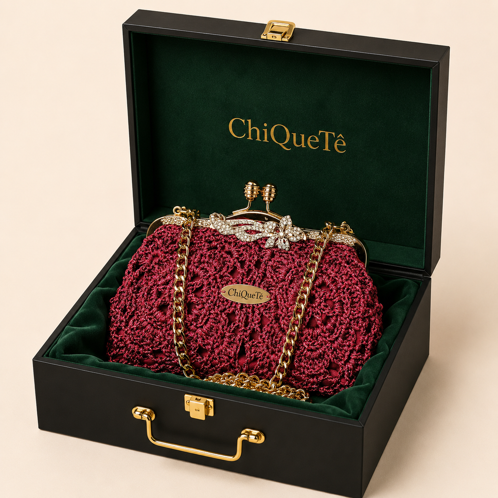 ChiQueTê Glamour — Quilted Metallic Luxury Evening Clutch