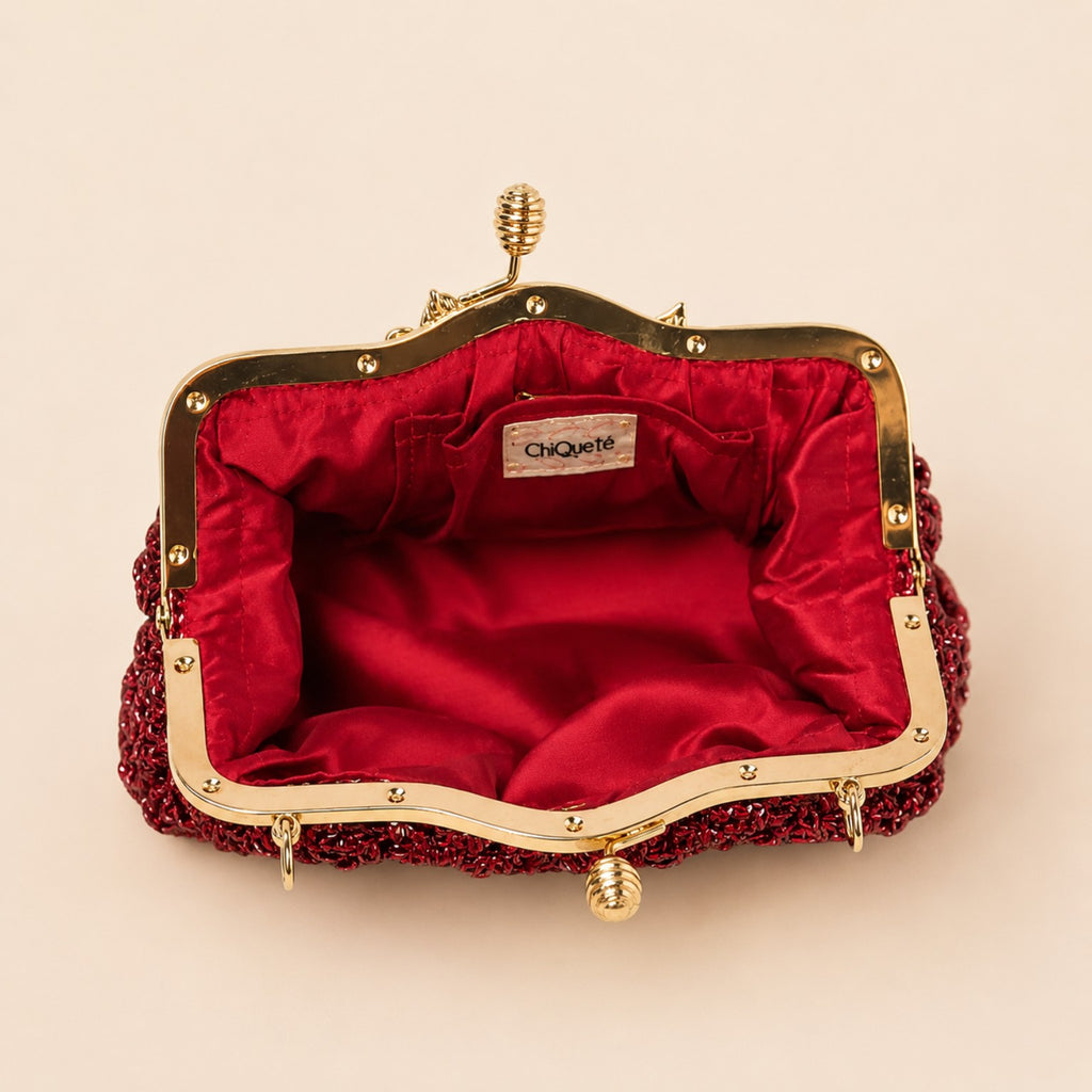 ChiQueTê Glamour — Quilted Metallic Luxury Evening Clutch
