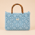 Crochet Bag with Bamboo Handles Chiquetê