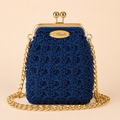 ChiQueTê Golden Chain — Luxury Crochet Party Bag